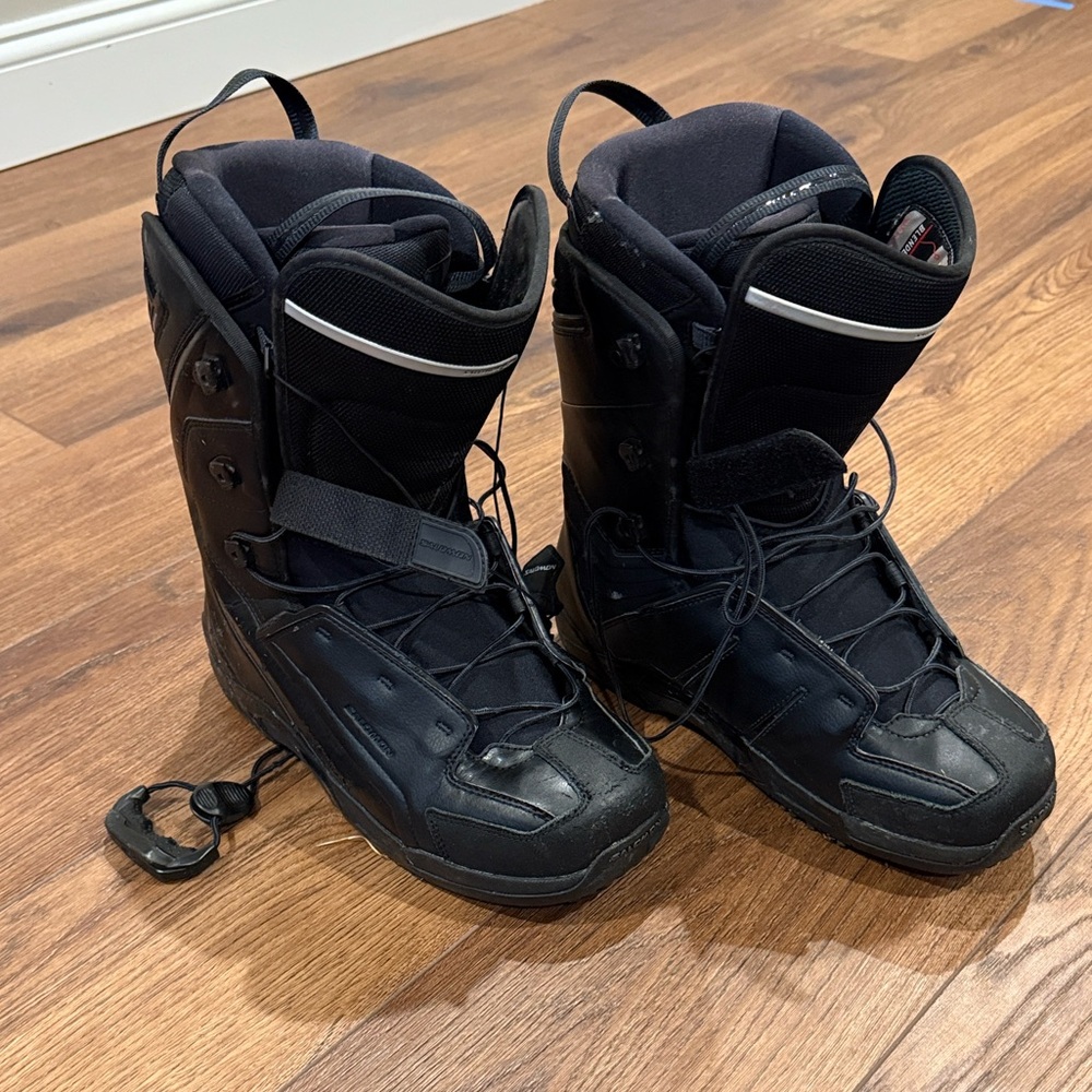 Salomon Malamute Black Snowboard Boot Size 11.5